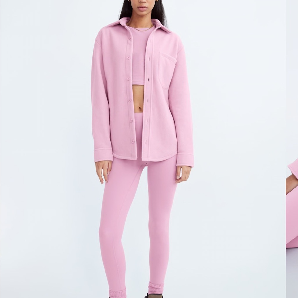 TNA Pink Polar Shirt Jacket